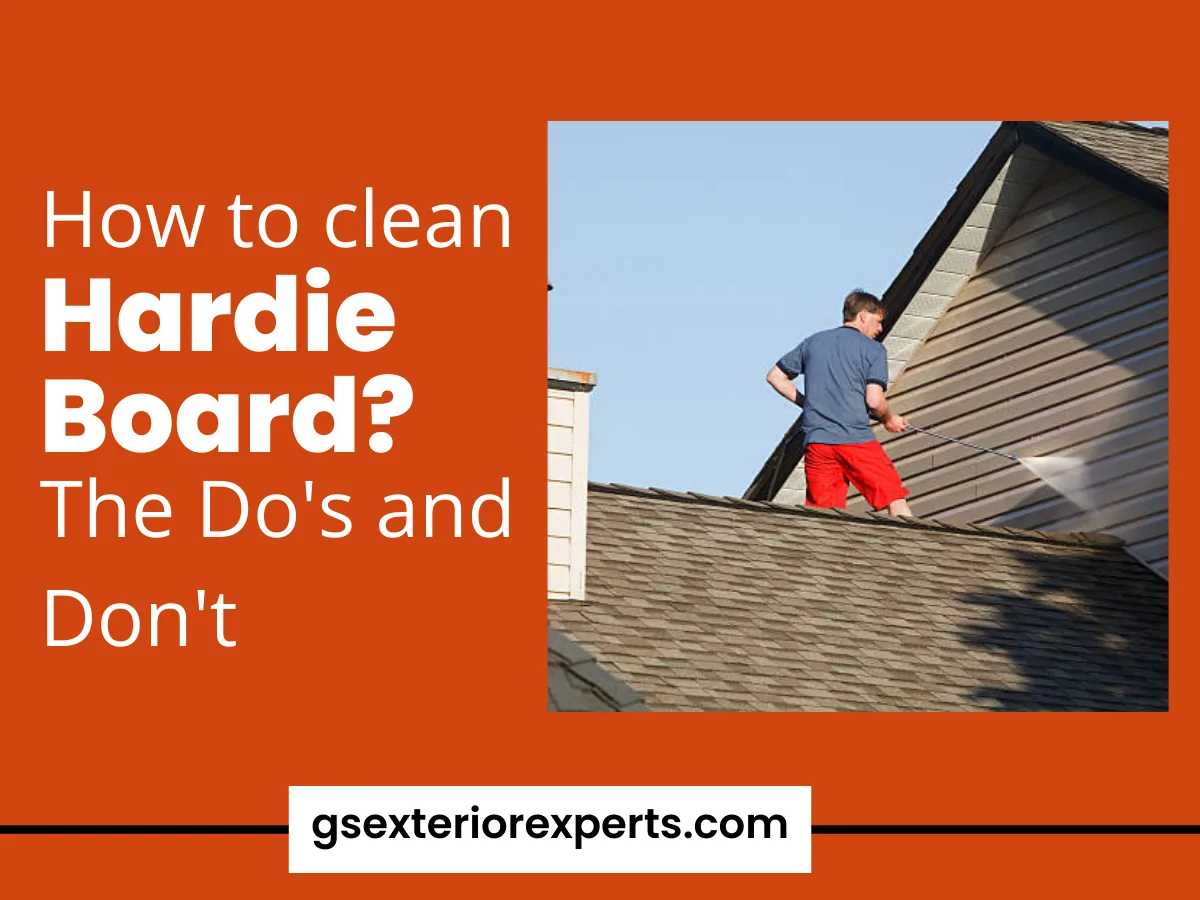 How to clean Hardie Board