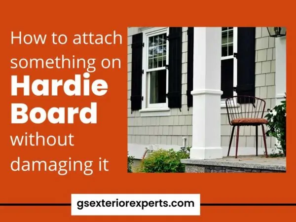 how to attach something on hardie board