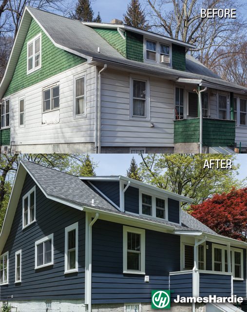James Hardie Siding Before and After