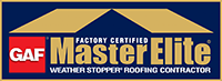 GAF Certified Weather Stopper Roofing Contractor logo